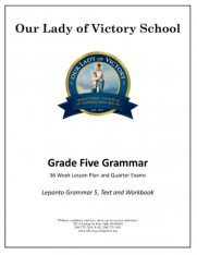 Lesson Plans – Grade 05 Grammar